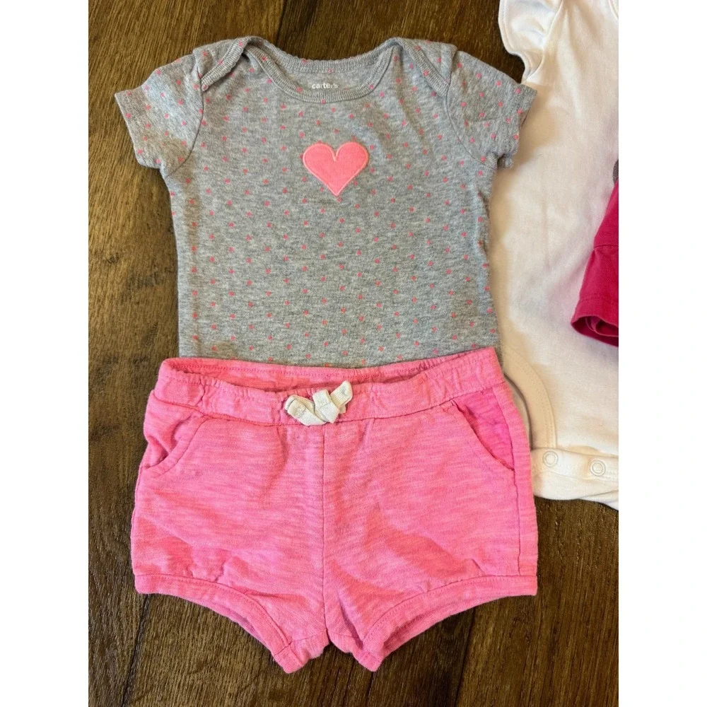 Baby Girl Clothes 6 Months Outfits Shorts Skirt Shirts Summer Butterflies Cute